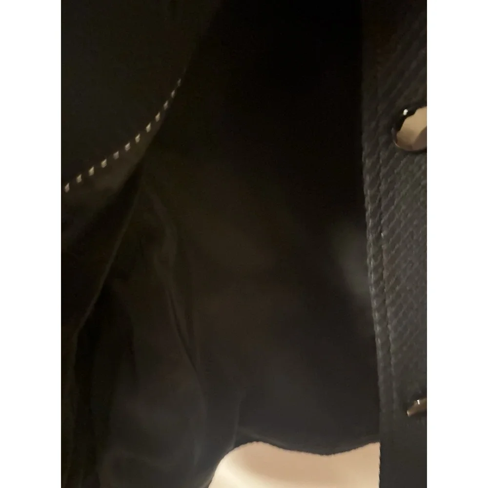 Talbots‎ Black Textured Collarless Blazer Women's Size 10